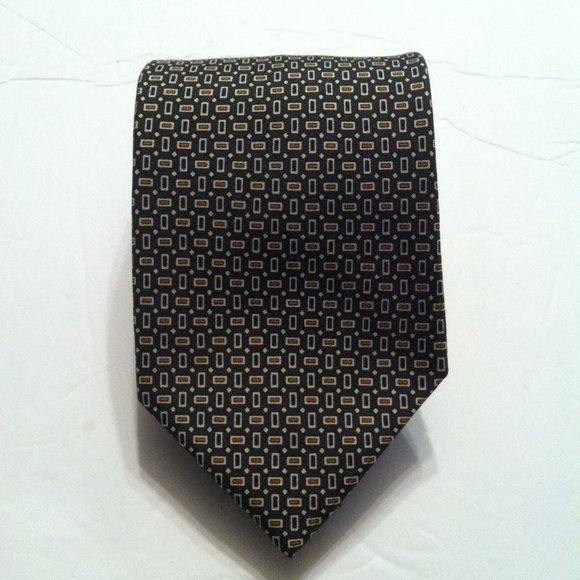 BROOKS BASICS MEN'S NEW NAVY 100%SILK CLASSIC TIEWIDTH: 3 3/4